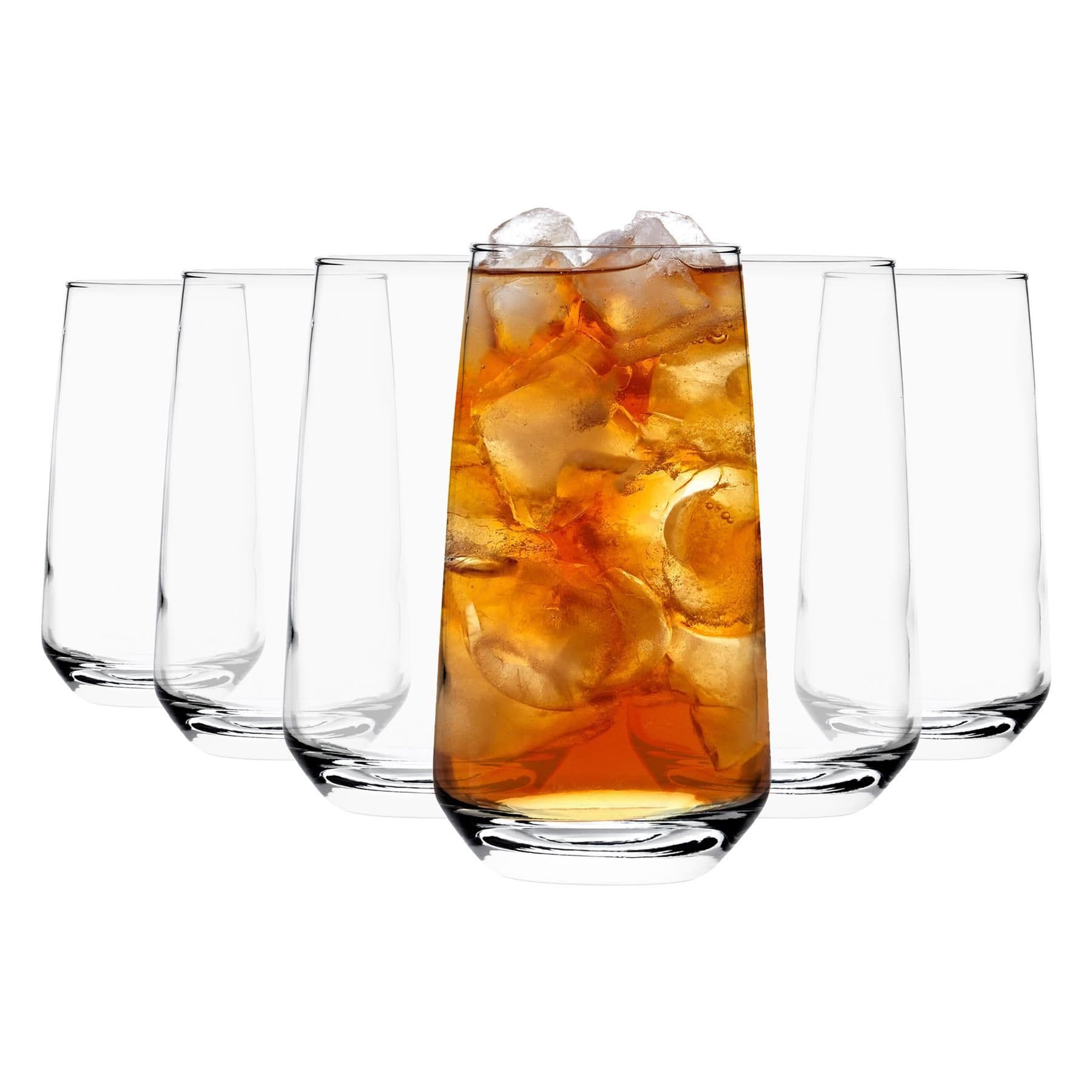 Tallo Highball Glasses - 480ml - Clear - Pack of 6