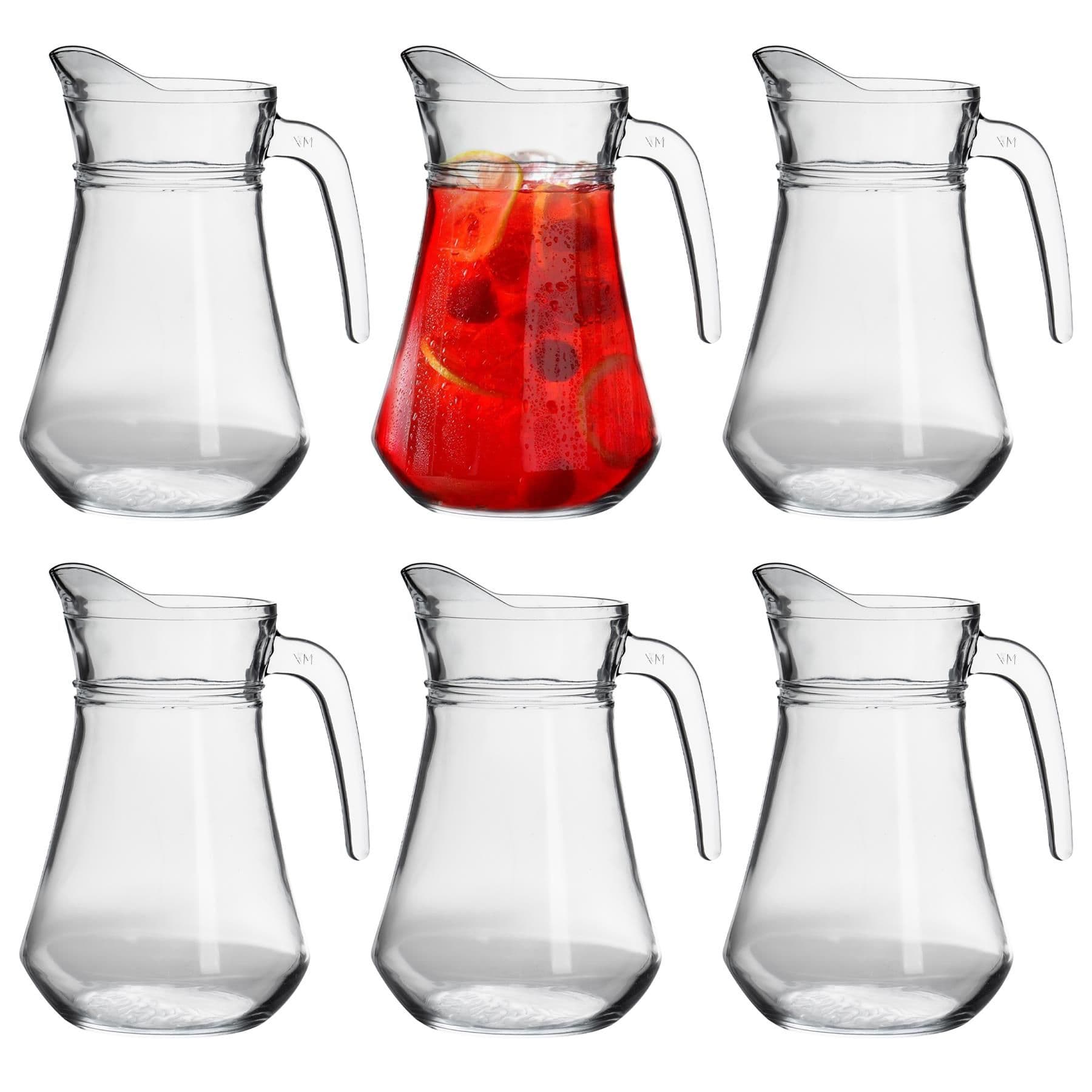 Brocca Glass Water Jugs - 1.5 Litre - Pack of 6