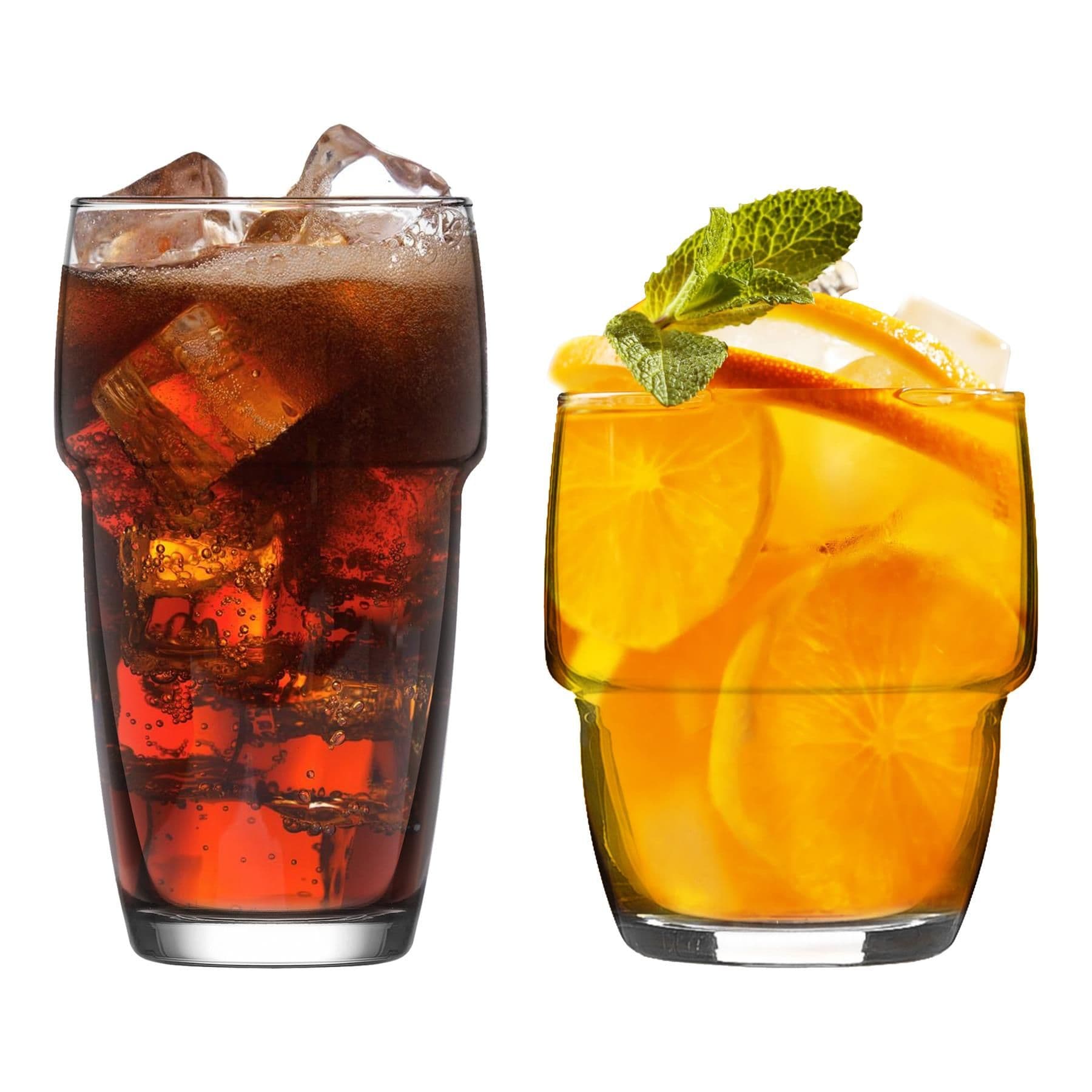 Galata Stacking Glassware 12 Piece Set - Clear