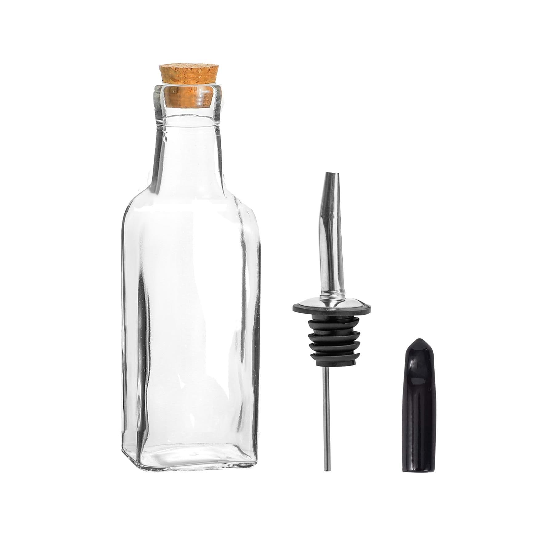 Olive Oil Pourer Bottle with Cork Lid 170ml