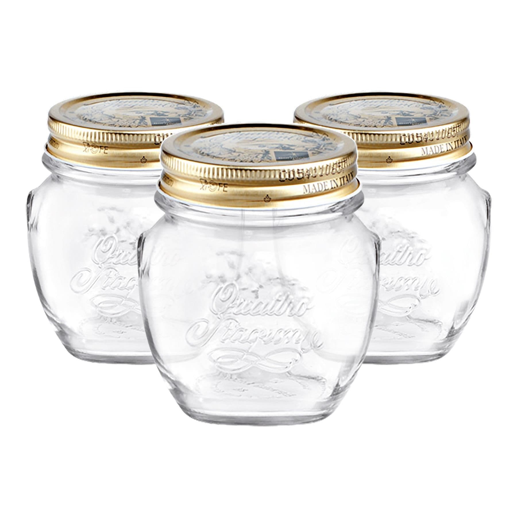 Quattro Stagioni Glass Storage Jars Pack 3