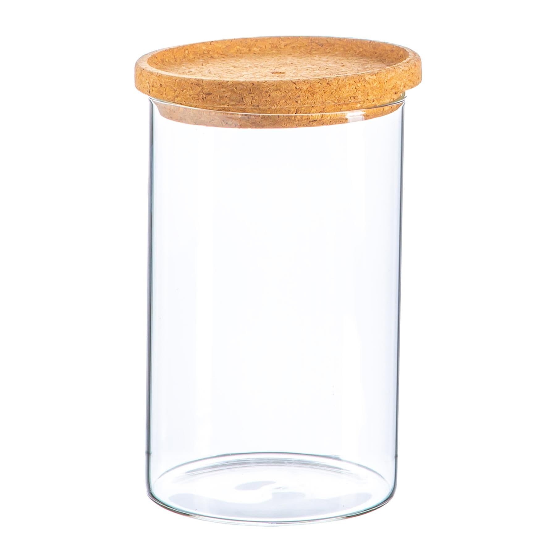Scandi Storage Jar with Cork Lid 1 Litre