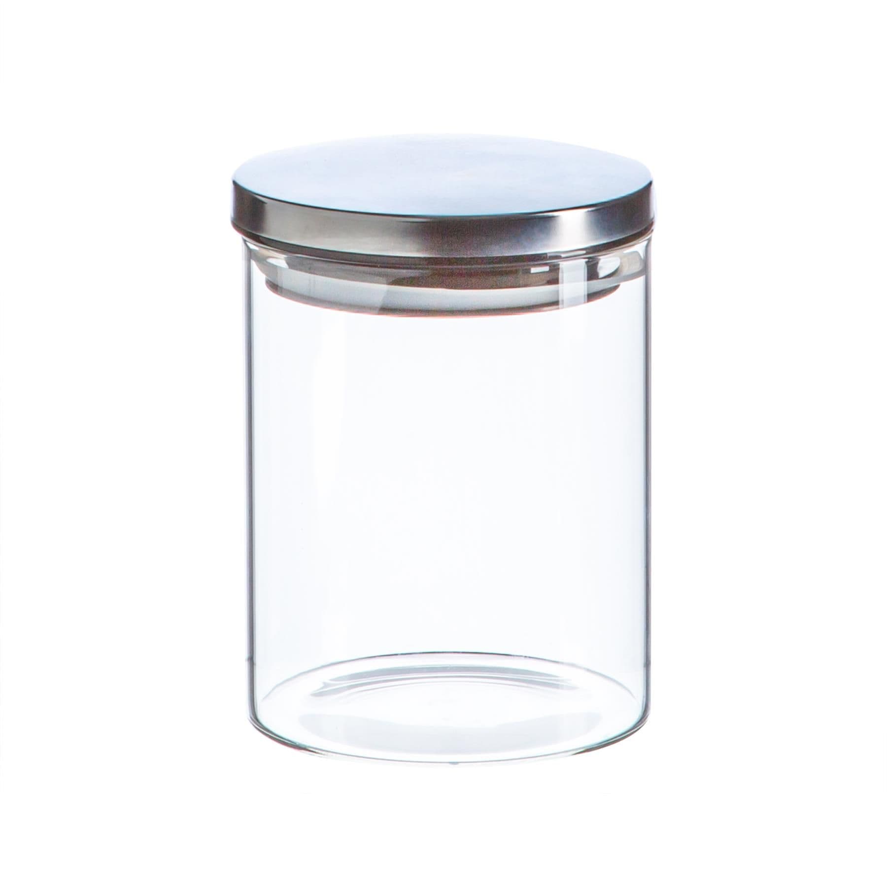 Scandi Storage Jar with Metallic Lid - 750ml