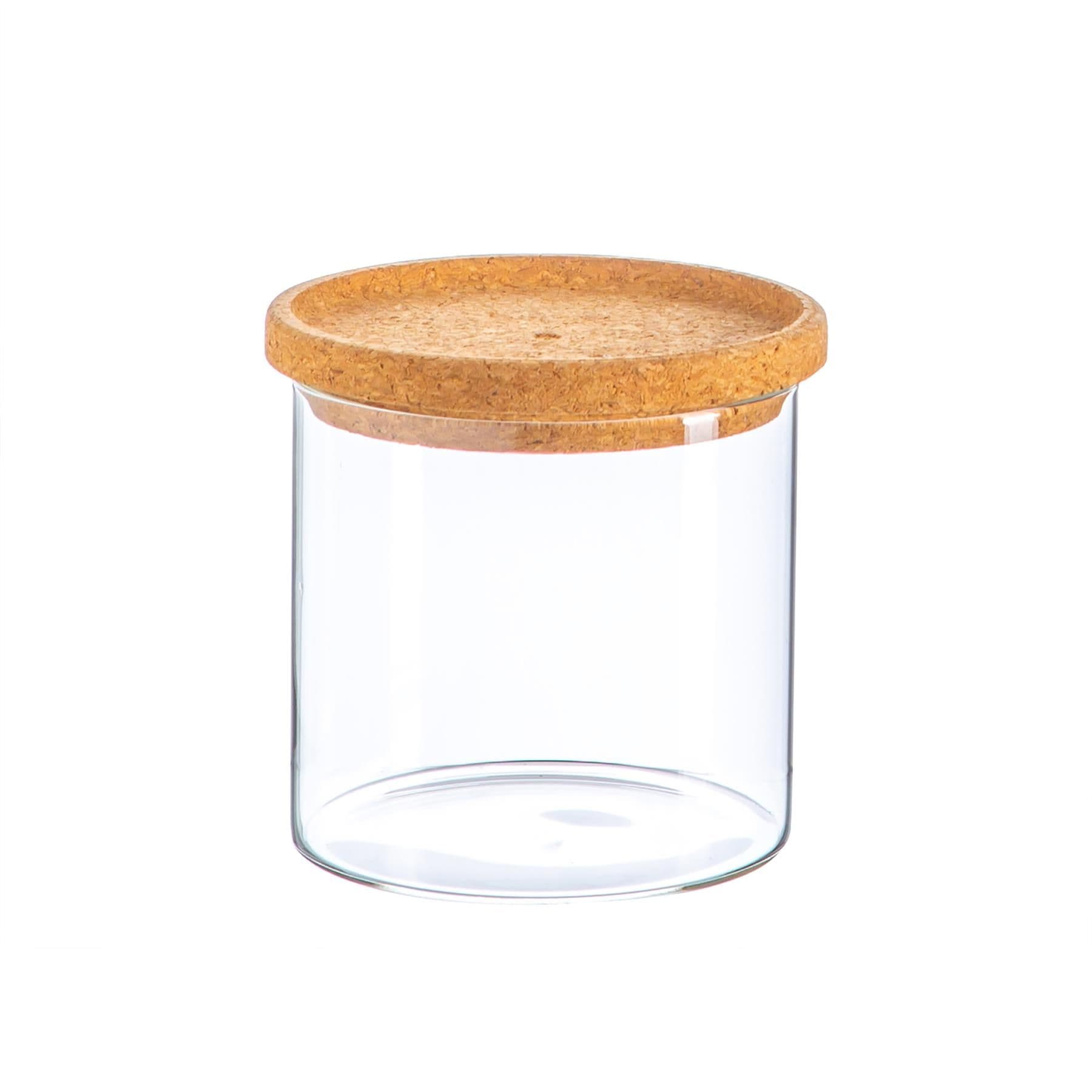 Scandi Storage Jar with Cork Lid 550ml
