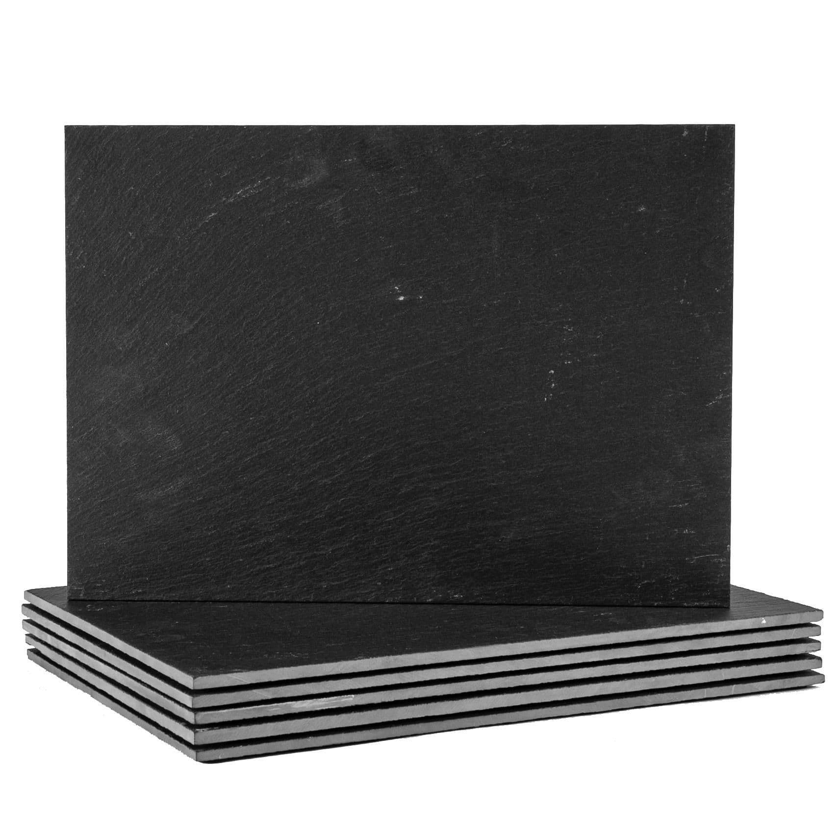 Linea Rectangle Slate Placemats 35 x 25cm Pack of 6