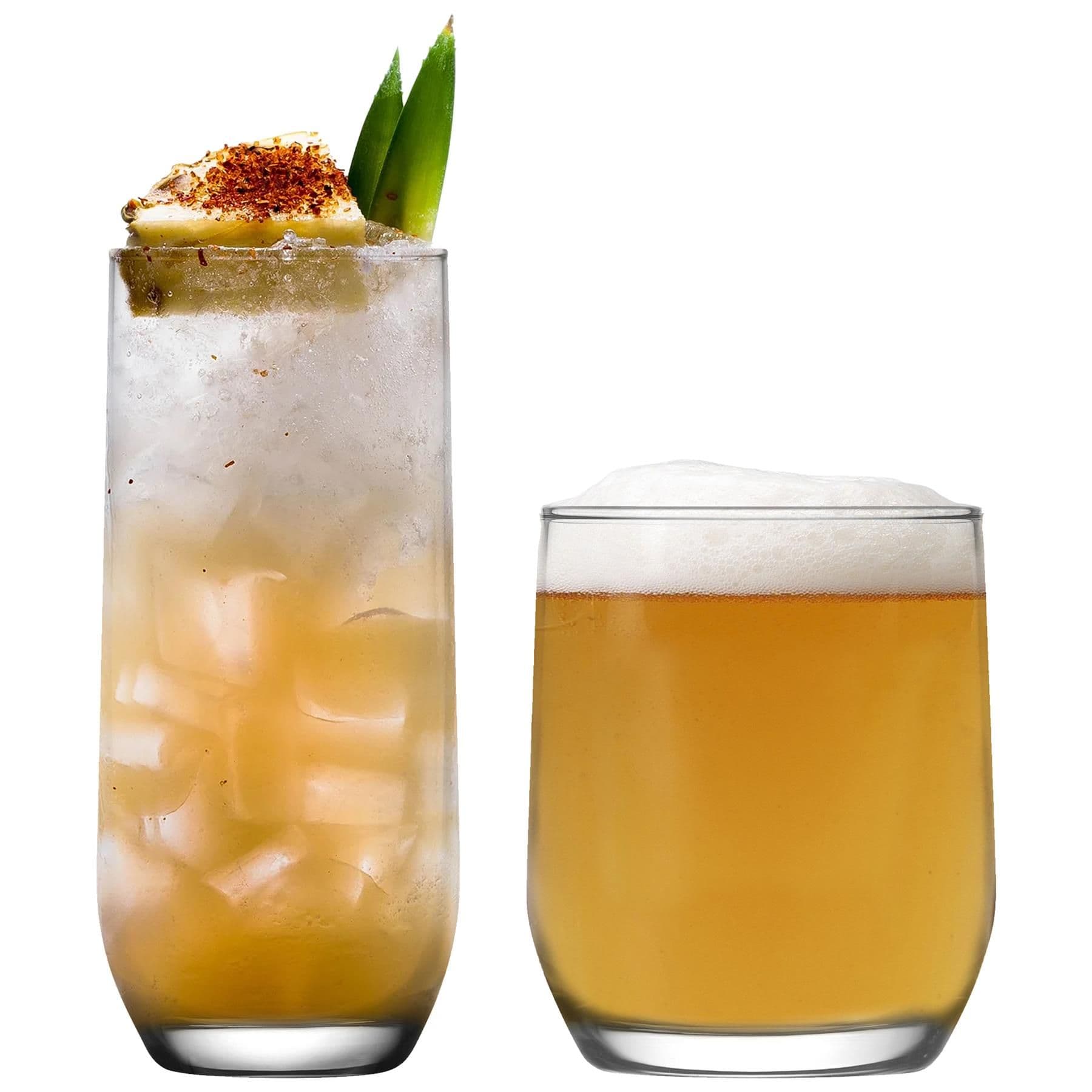 Sude Glassware 12 Piece Set - Clear