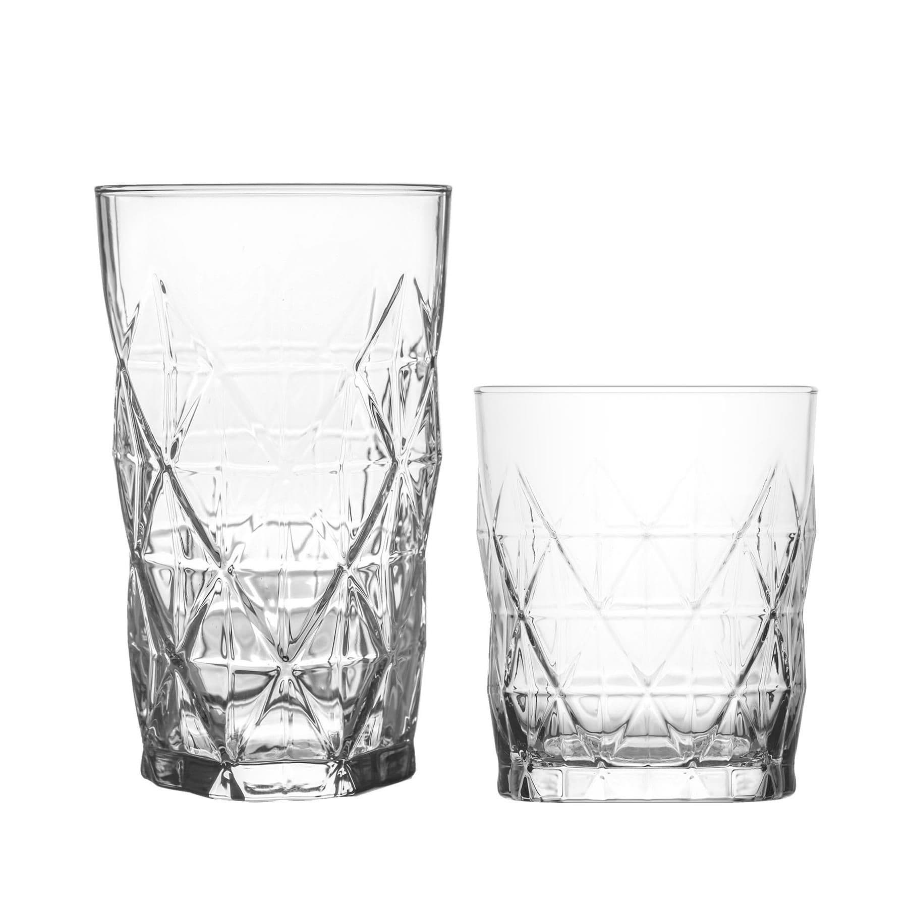 Keops Glassware 12 Piece Set - Clear