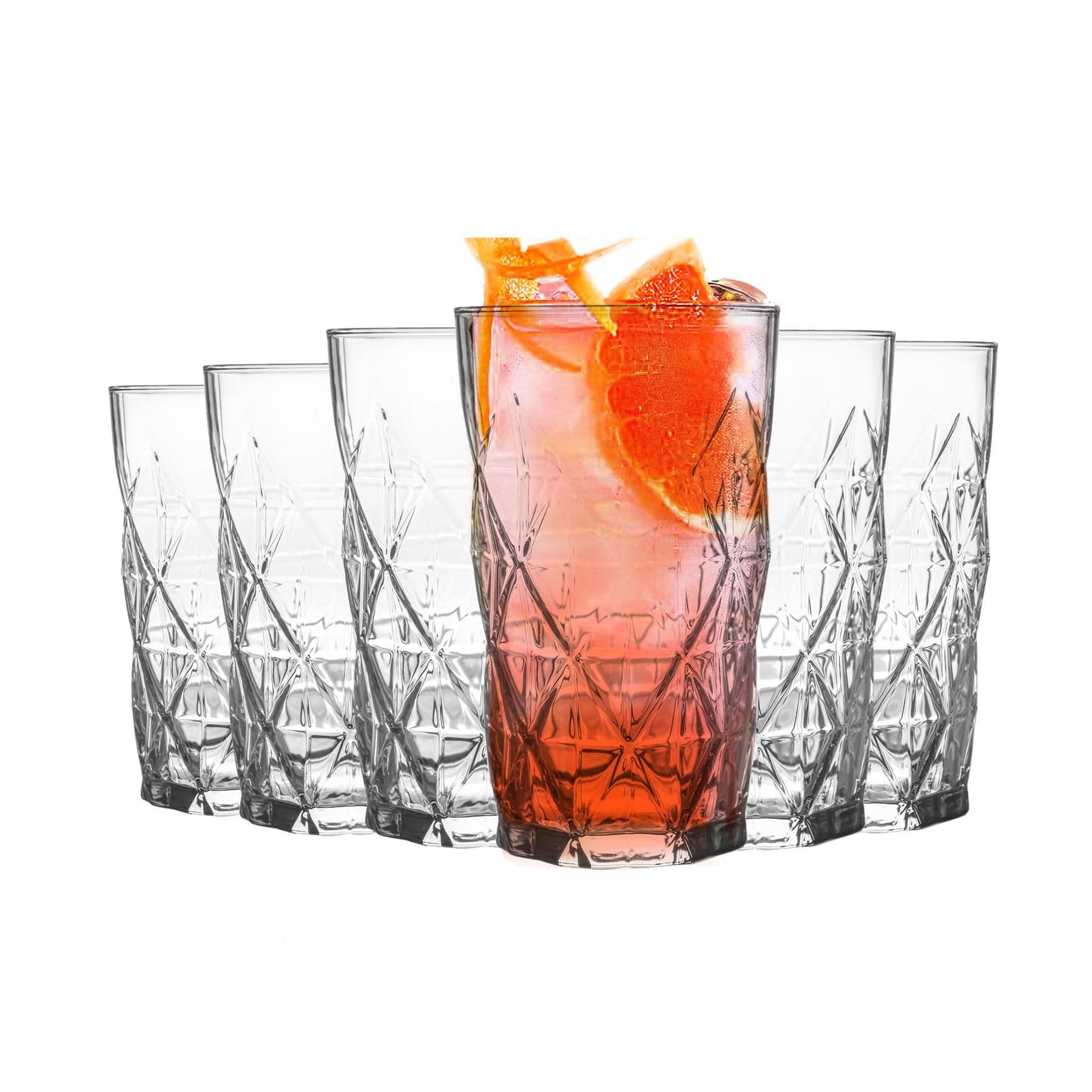 Keops Highball Glasses - 460ml - Clear - Set of 12