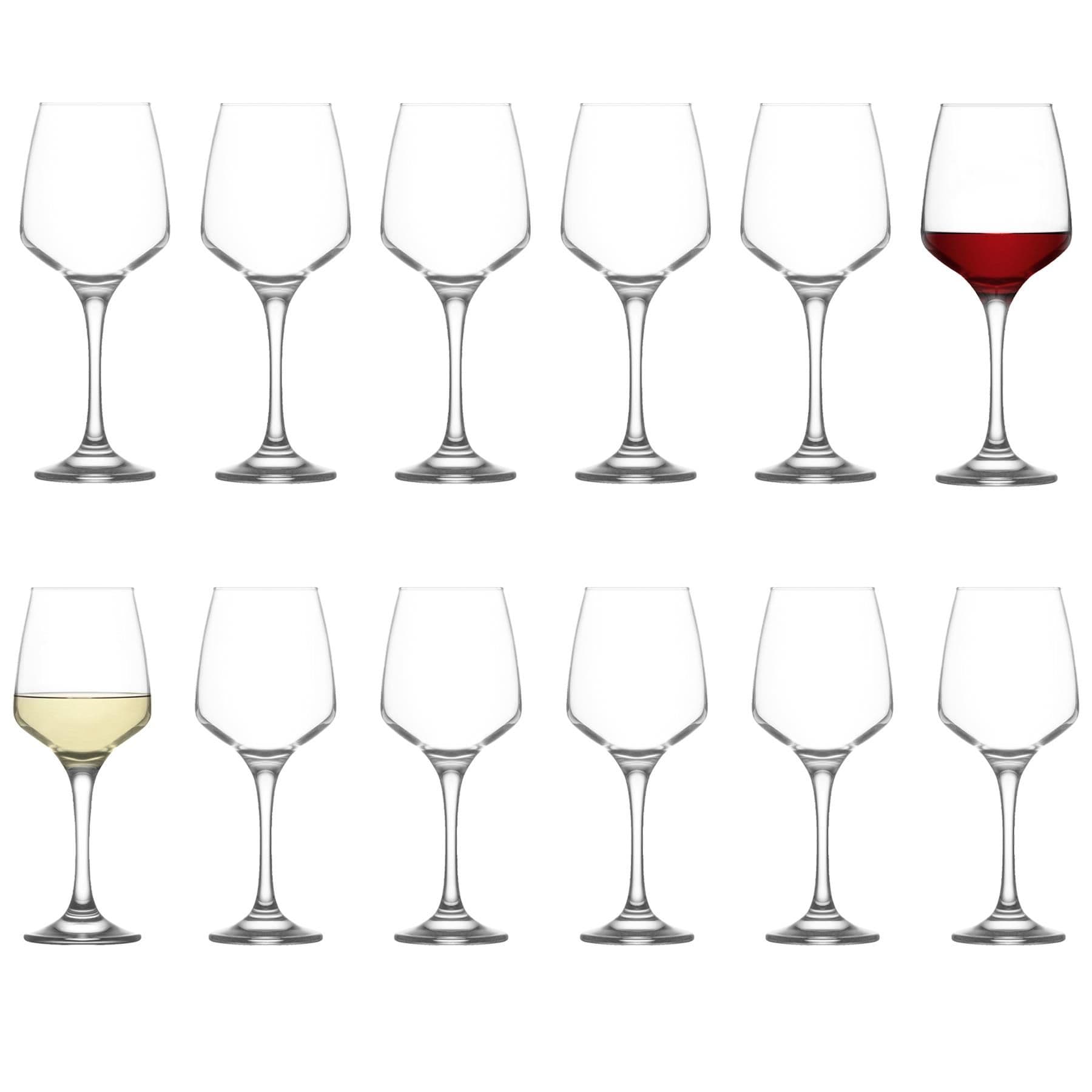 12pc Lal Wine Glasses Set - Clear