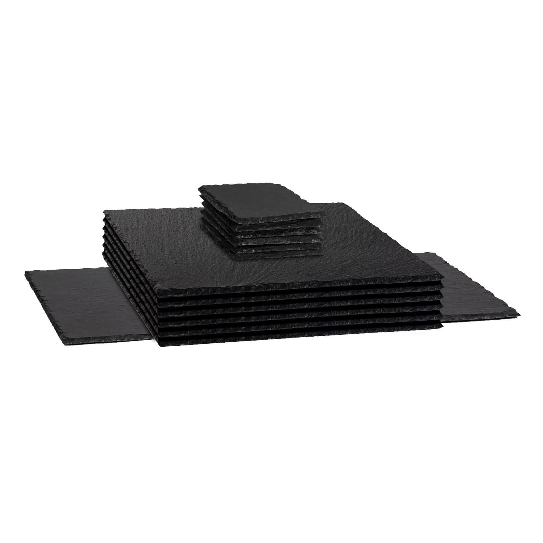 13 Piece Square Slate Placemats & Coasters Set