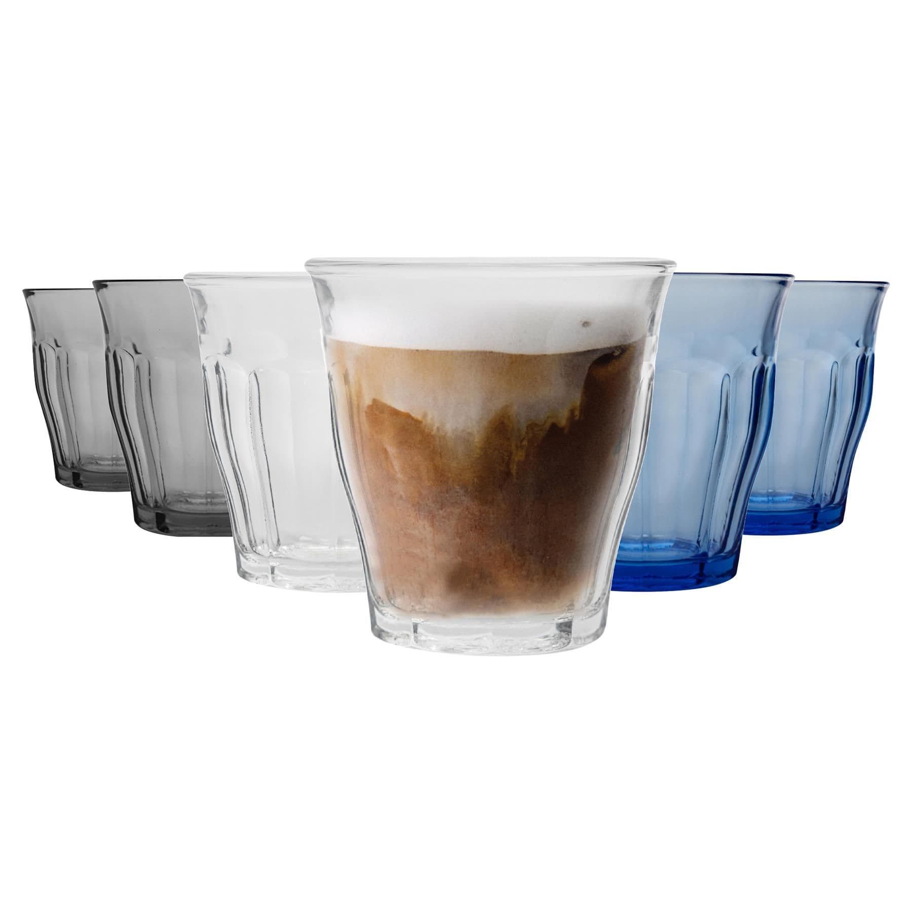 6 Piece Picardie Drinking Tumbler Glasses Set - 3 Colours - 250ml