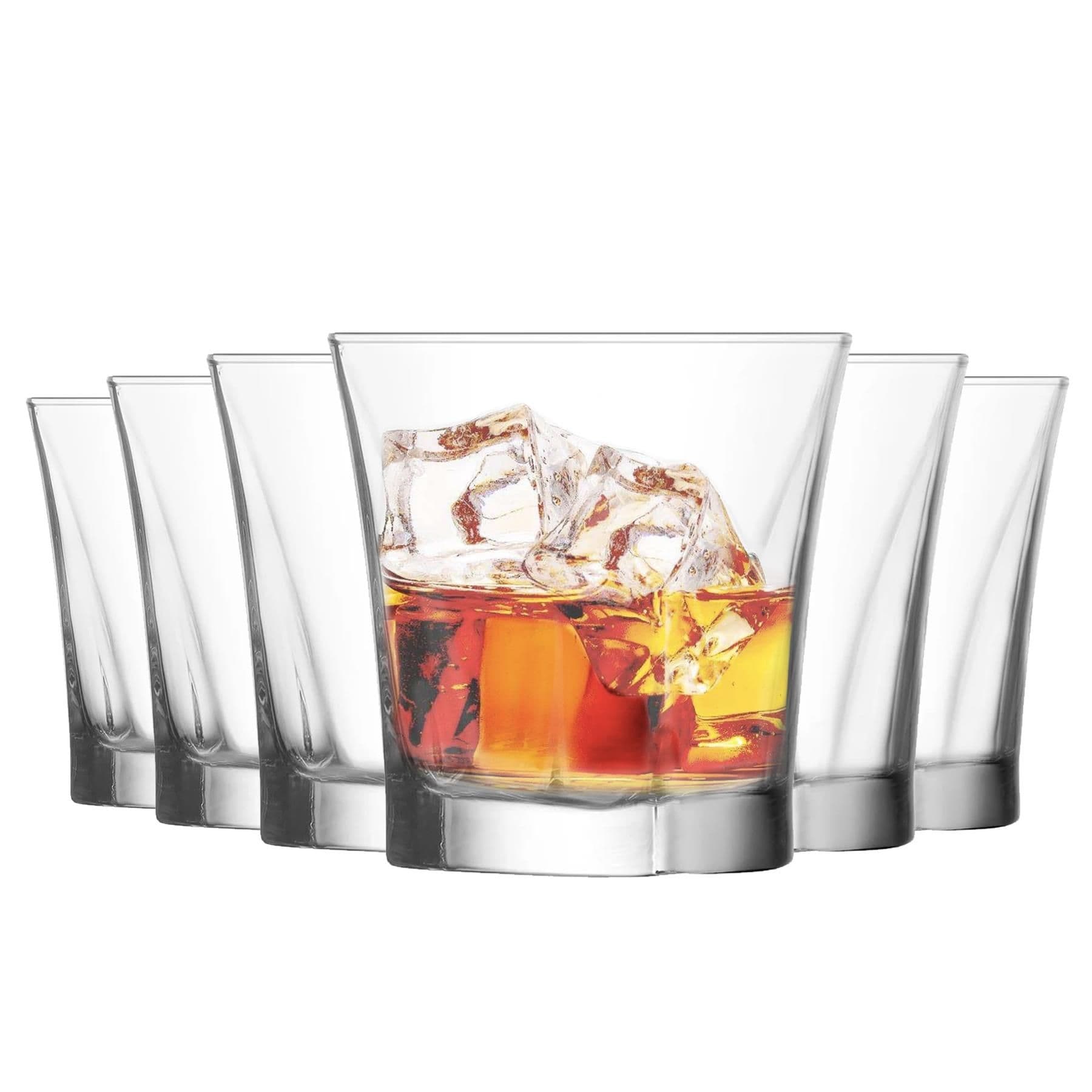 Truva Whisky Glasses - 280ml - Clear - Pack of 12