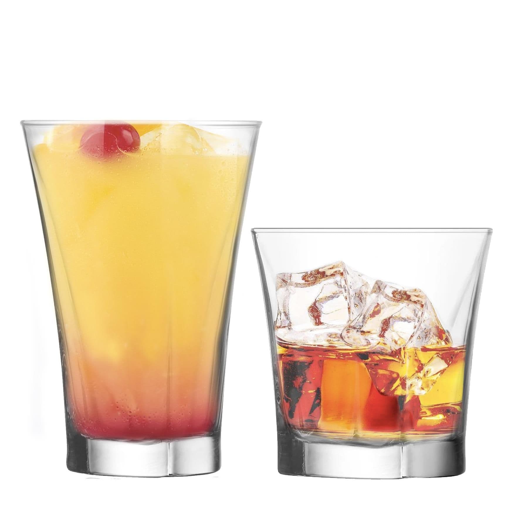 Truva Glassware 12 Piece Set - Clear