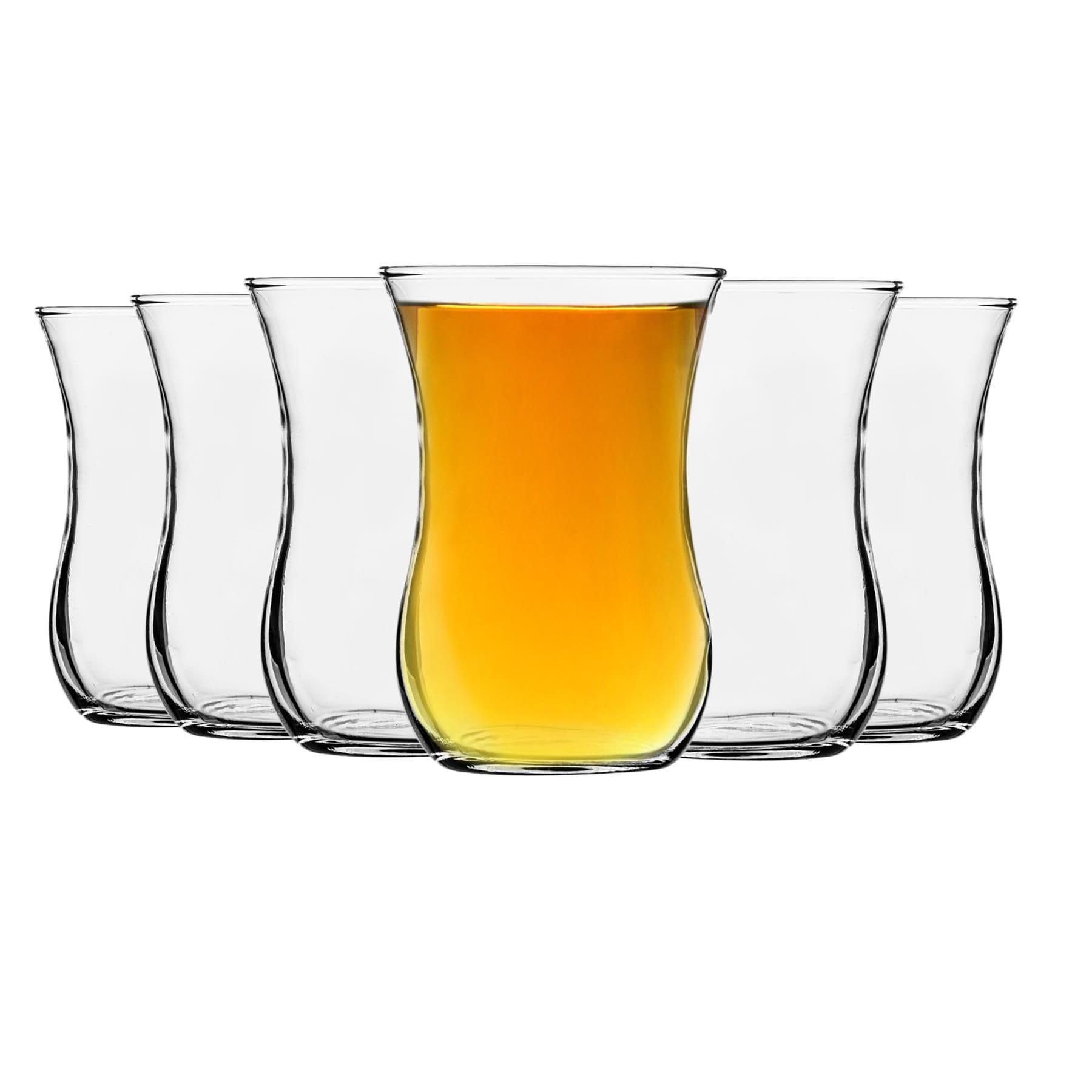 Klasik Turkish Tea Glasses - 115ml - Clear - Pack of 12