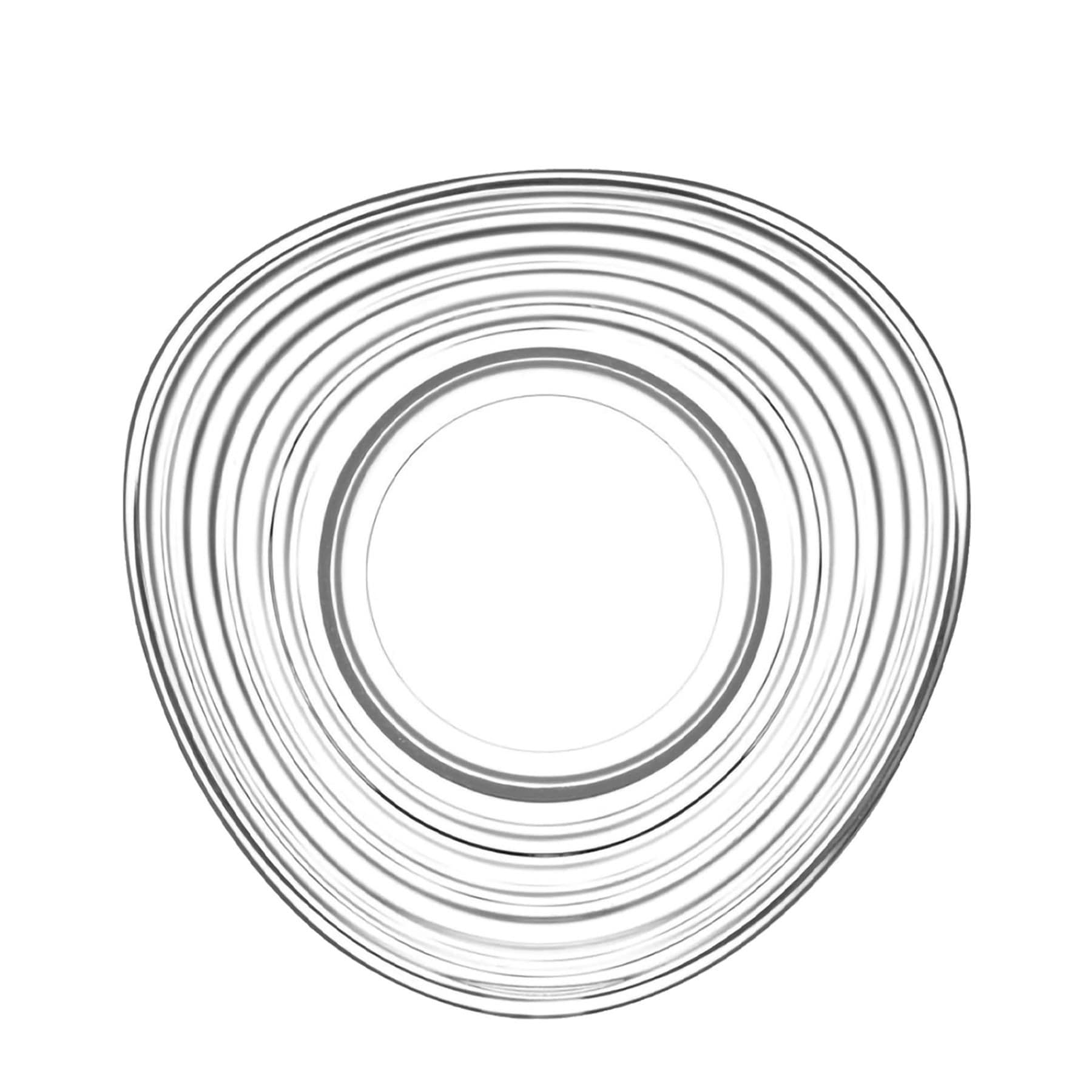 Derin Turkish Tea Glass Saucers - 13cm - Clear - Pack of 12