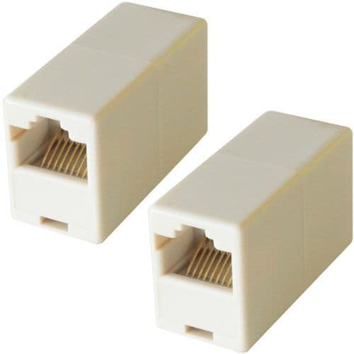 RJ45 Straight Wired CAT5e Lead Coupler Socket to Female Joiner Adapter Extension