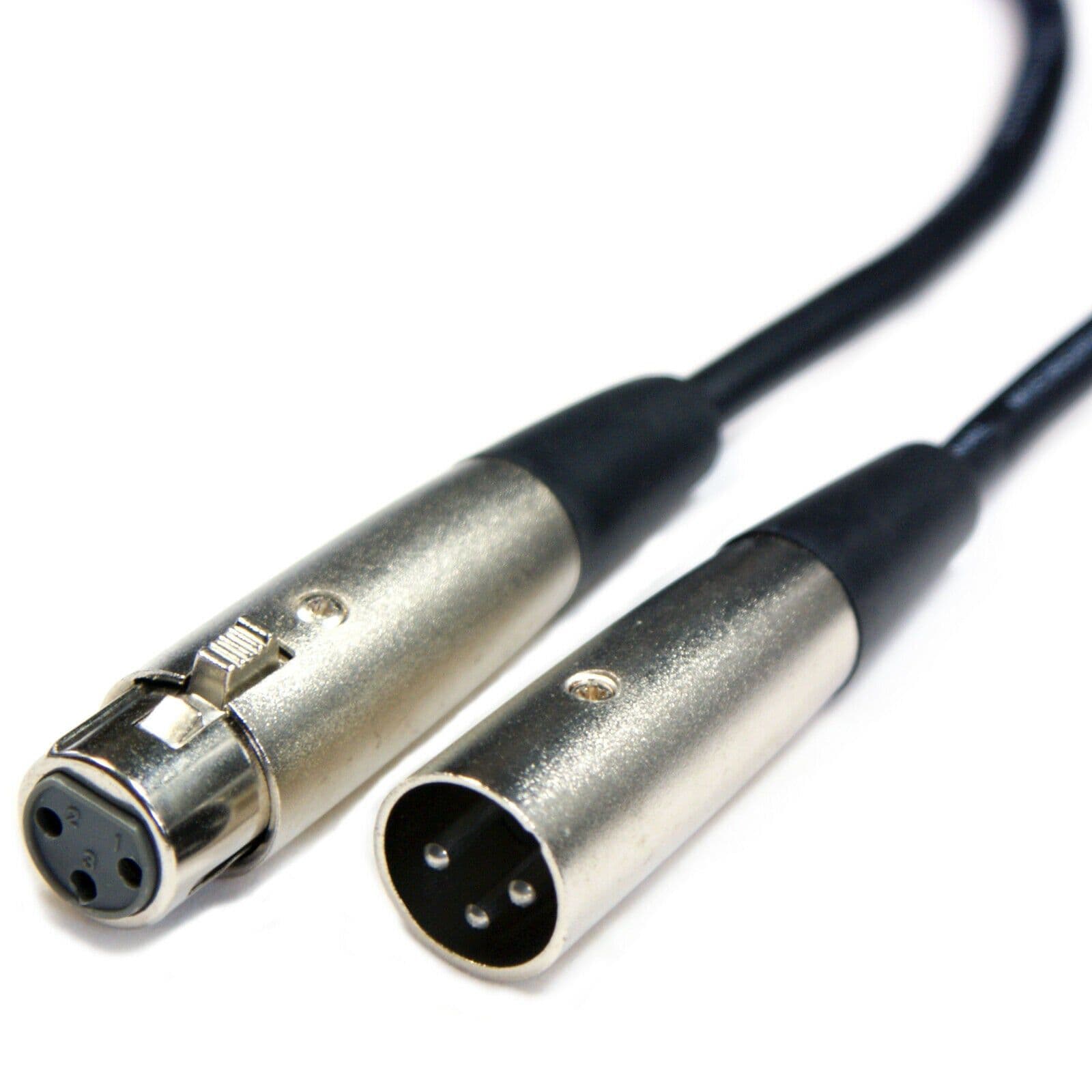 5x 5m 3 Pin XLR Male to Female Cable PRO Audio Microphone Speaker Mixer Lead