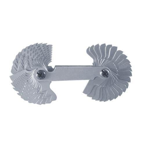 Screw Pitch Combination Gauge - 52 Leaves Thread - 0.25mm 6mm / 4BSW 62BSW