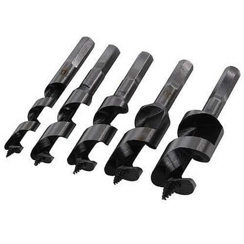 5 Piece 10mm 25mm Stubby Auger Bit Set Wood Timber Drill Bits