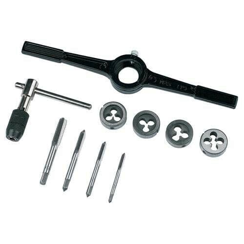 10 Piece 4mm 5mm 6mm 8mm Tap & Die Set Metric Wrench Die Holder