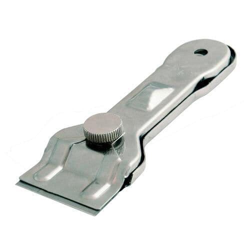 43mm Metal Scraper & 10 Spare Blades Remove Paint Residue Clean Glass Surfaces