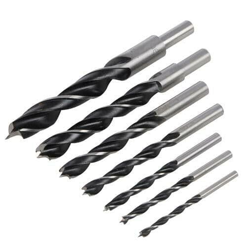 7 Piece 4mm 16mm Lip & Spur Drill Bit Set For All Wood