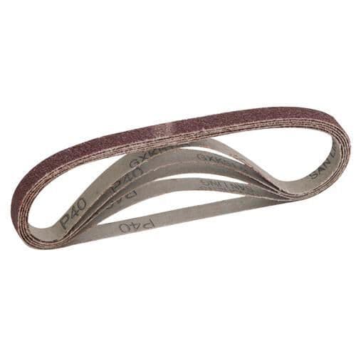 QTY 5 13mm x 457mm 40 Grit Sanding Belts Belt Sanders