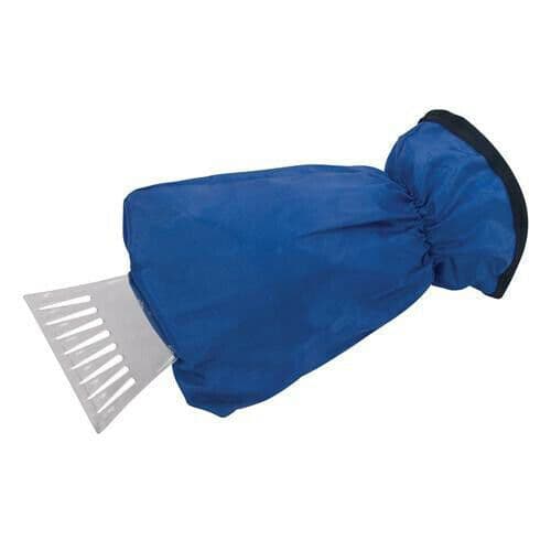 Tough & Robust Plastic Ice Scraper & Insulated Nylon Mitt Glove One