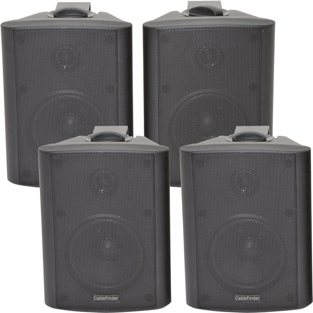 4x 4" 2 Way Stereo Speakers 70W 8Ohm Wall Mounted Background Music Hi Fi