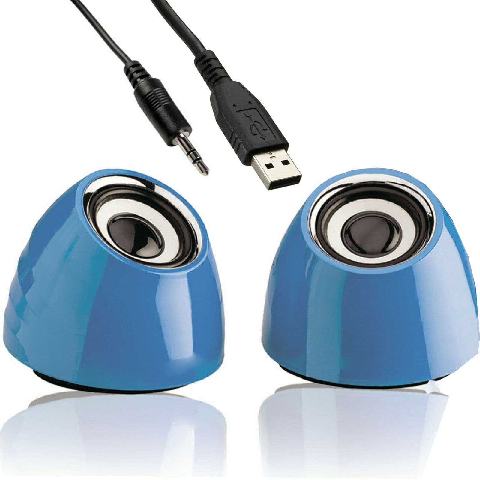6W Portable Laptop PC Tablet Speaker Kit USB AUX 2.0 Stereo Active Sound