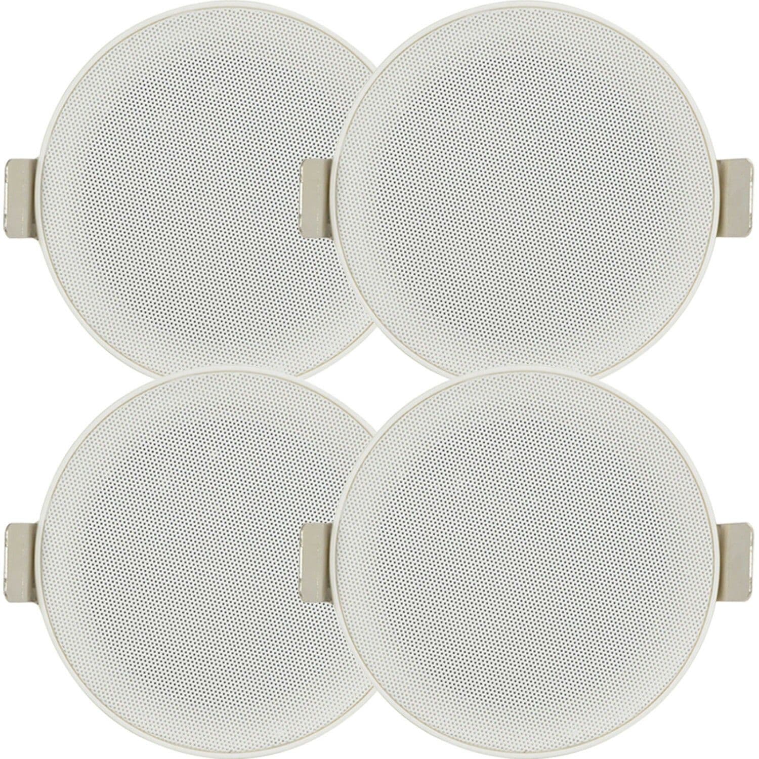 2x PAIR 3" Mini Low Profile Ceiling Speaker 8 OHM 2 Way Compact Mount Slim Line