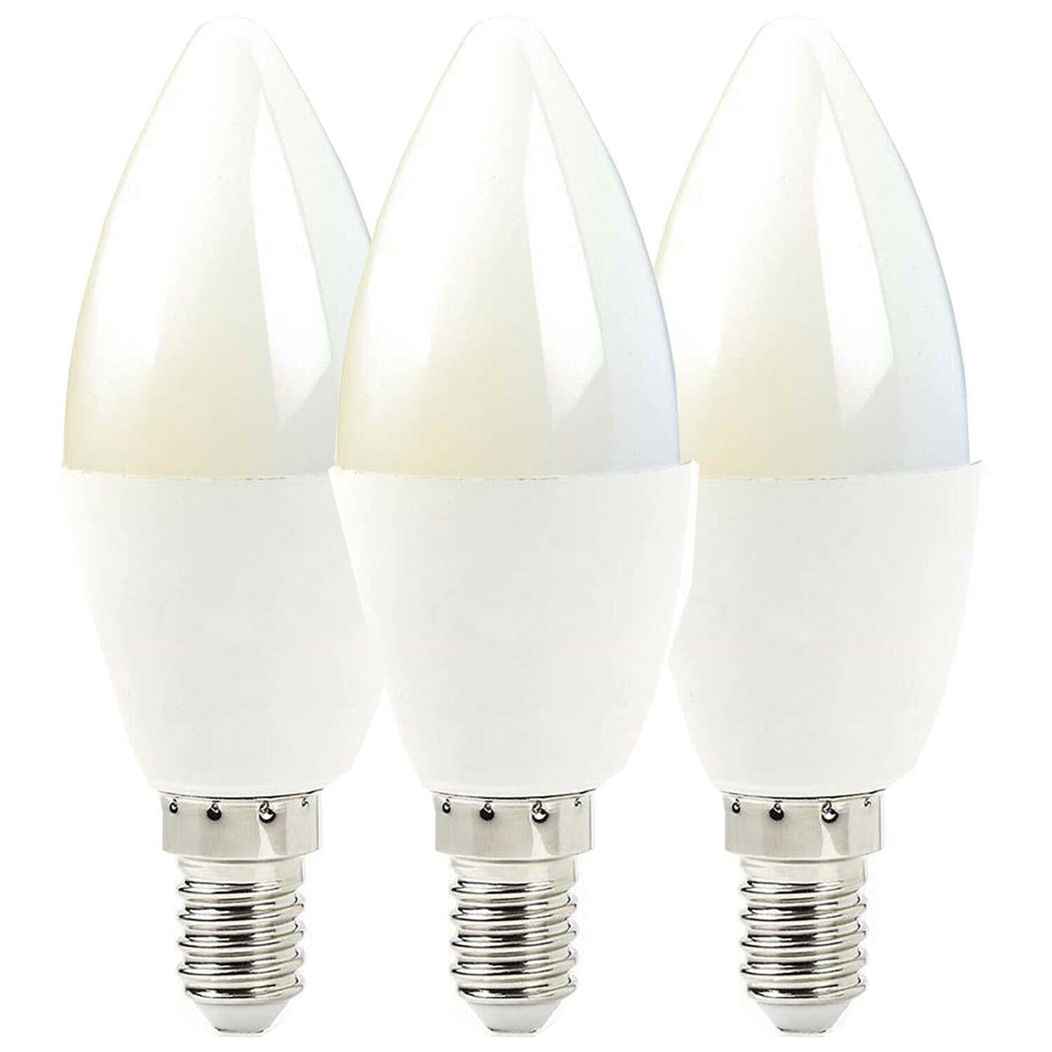 3x WiFi Change LED Light Bulb 4.5W E14 Warm Cool Mini Dimmable Lamp
