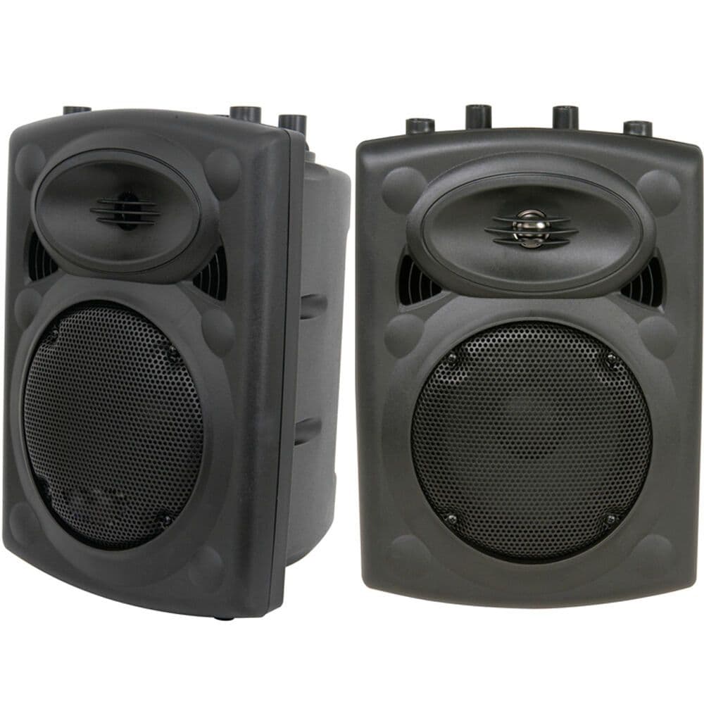 Pair 400W 12" Passive Moulded Speaker Shock Proof 8 Ohm Disco Party Speakon
