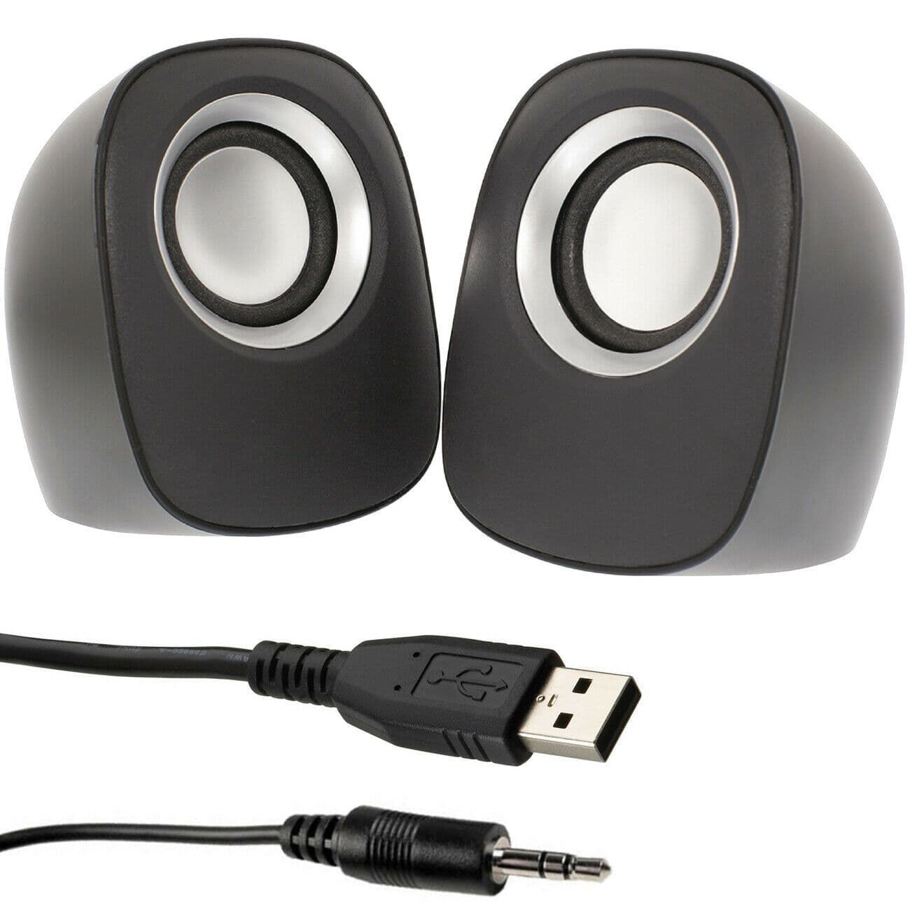 QUALITY 2.0 PC Laptop Stereo Surround Speaker System Active Media Tablet