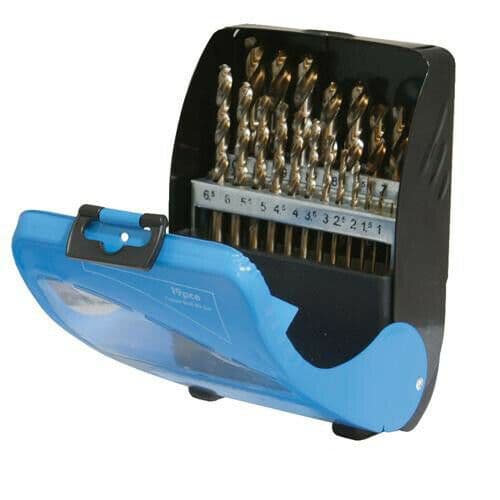 19 Piece 1mm 10mm Cobalt Drill Bit Set Hardened Steels & Cast Irons