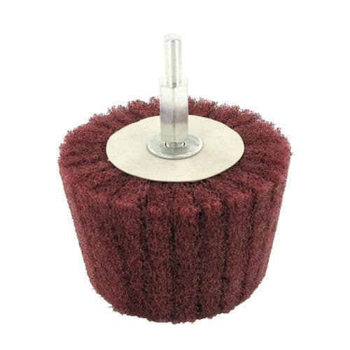 50mm 240 Grit Cylinder Sanding Mop 6mm Arbor Cleaning Buffing