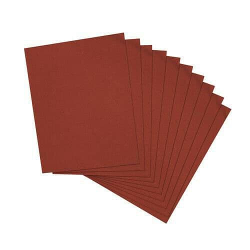 QTY 10 60 Grit 230mm x 280mm Emery Cloth Sheets Metal Sanding Rust Removal