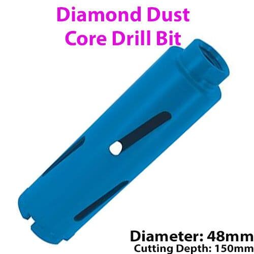 48mm x 150mm Diamond Core Drill Bit Hole Cutter For Brick Wall / Concrete Block