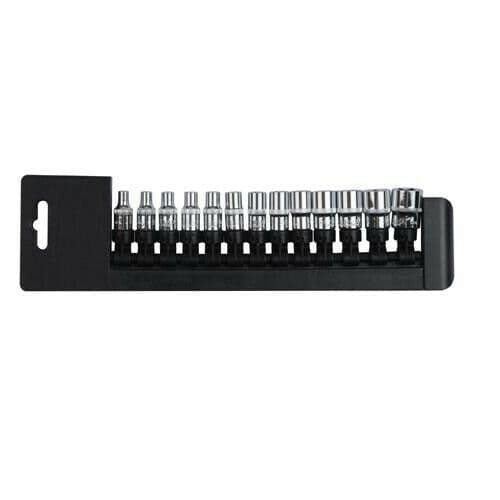 13 Piece Socket Set 4mm 14mm Chrome Vanadium Square 1 4" Metric Driver