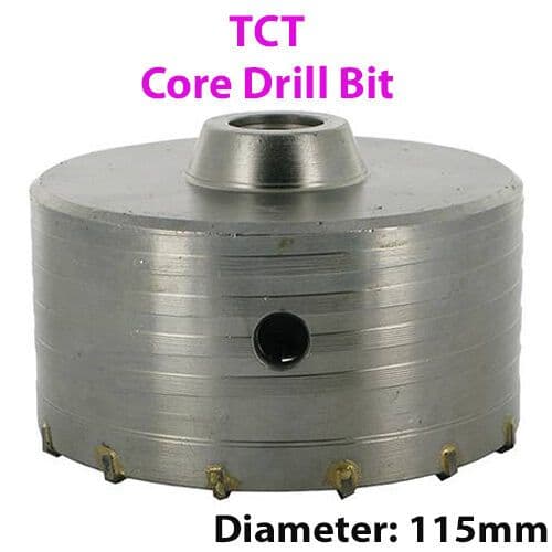 PRO 115mm TCT Core Drill Bit Tile Marble Glass Brick Hole Saw Cutter