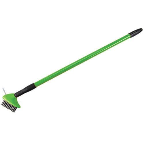 Steel Wire Decking Weed Brush Telescopic 0.8m 1.4m Handle Heavy Duty Scraper