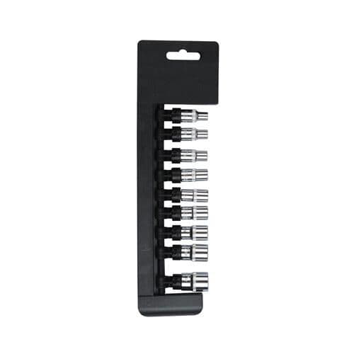 9 Piece Socket Set 3 6 Inch 1 2" Chrome Vanadium Square ¼" Imperial Driver