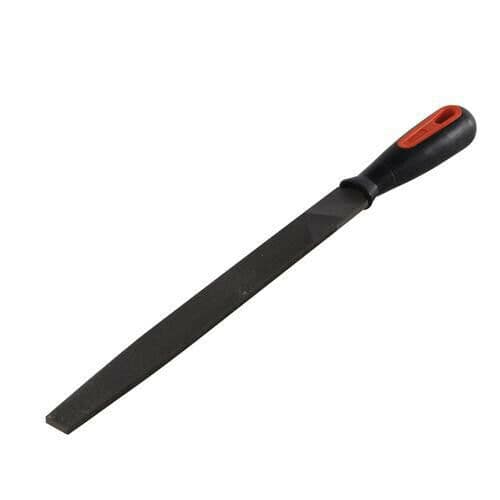 250mm Flat File 2nd Cut Approx 36tpi Engineers File Handle hanging Hole