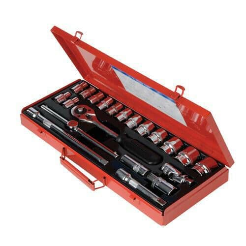 21 Piece 10mm 32mm Socket Wrench Set 1 2" InchInch Drive Metric