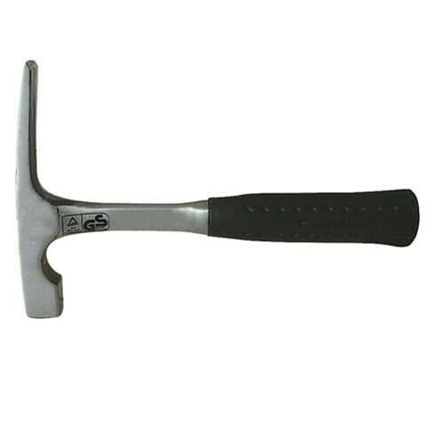 Solid Forged Brick Hammer Heavy Duty Rubber Handle Building Bricklaying