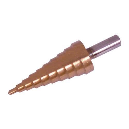 TITANIUM COATED 4 22mm Stepped Drill Bit 2mm Increments High Speed Hole Cutter