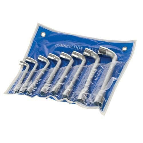 8 Piece 8mm 19mm L Shaped Socket Wrench Set Double Ended