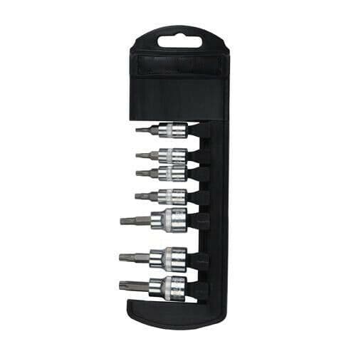 7 Piece T10 T40 Trx Socket Set 1 4" Inch & 3 8" Inch Square Drive