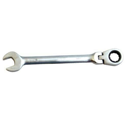 16mm Flexible Ratchet Ring Spanner Pivot Metric Car Lorry Garage Handy Tool