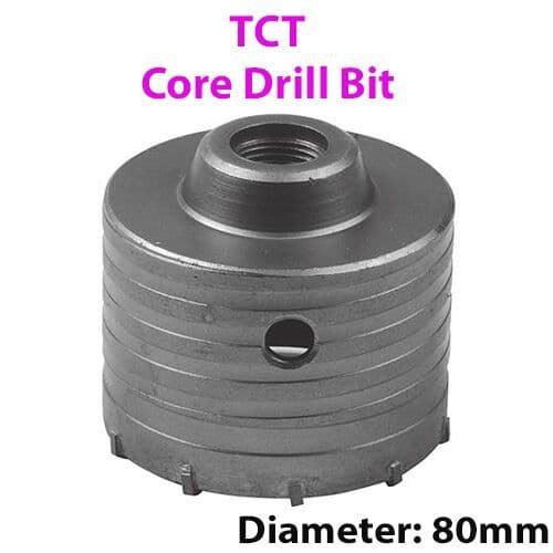 PRO 80mm TCT Core Drill Bit Tile Marble Glass Brick Hole Saw Cutter